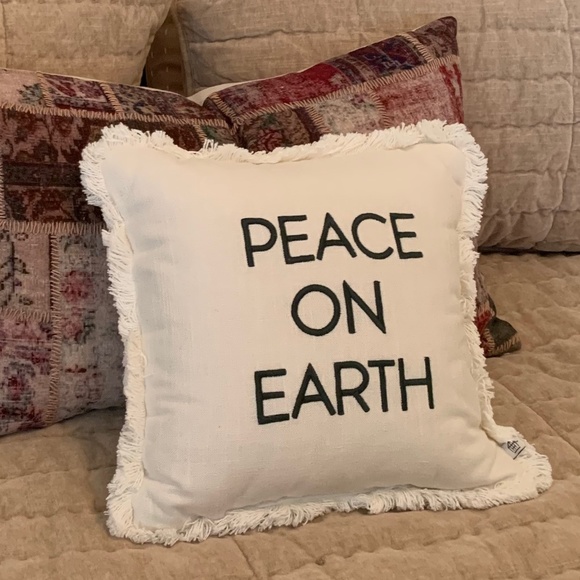 Hearth & Hand "Peace on Earth" Pillow - Picture 2 of 4
